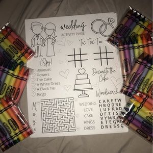 Wedding Activity Page